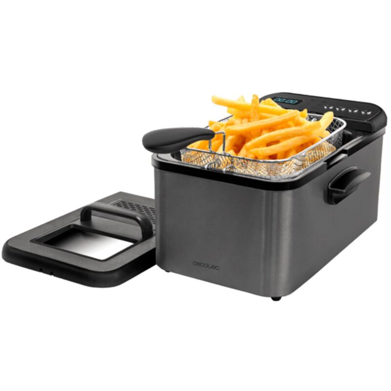 Image of Friggitrice Cecotec Cleanfry Luxury 3000 Dark (2400 w - 3.2 l)