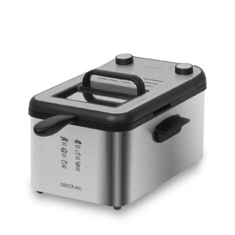 Friggitrice Ad Olio Mesko MS4910 – 1,5 Litri, 900W, Temperatura Regolabile 150-190°C, Cestello Antiaderente E Lavabile