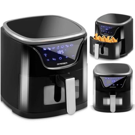 Friggitrice senza grassi BD-652, nera e argento