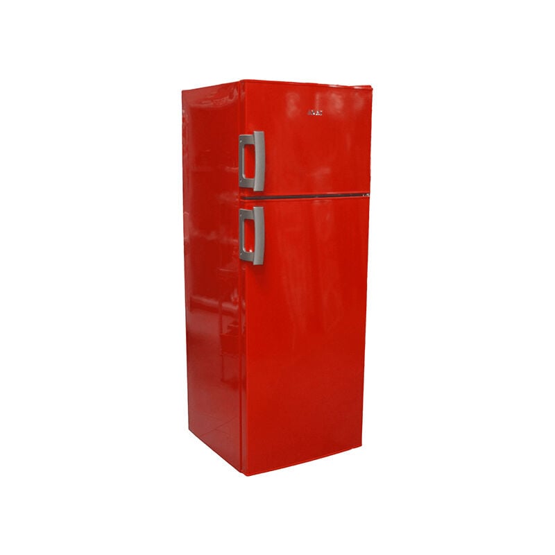 Image of Akai - frigo doppia porta rosso 240 lt AKFR245RNW