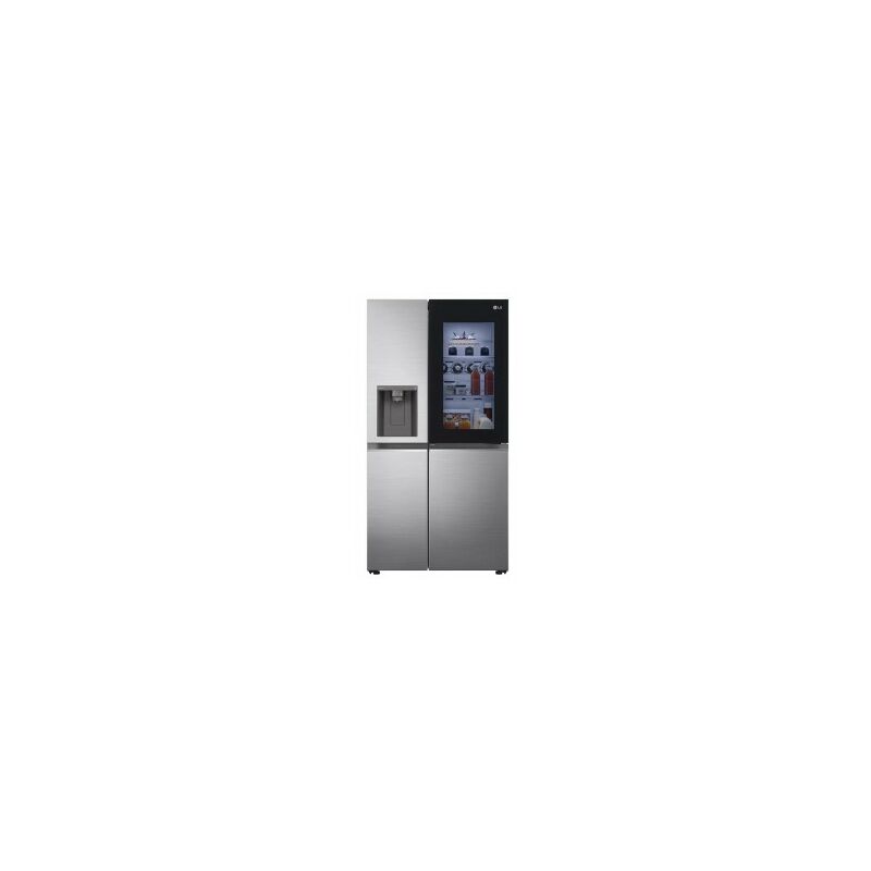 Image of LG - Frigorifero Side by Side InstaView Door in Door Classe e No frost Wi-Fi Dispenser con allaccio Inox GSXV80PZLE