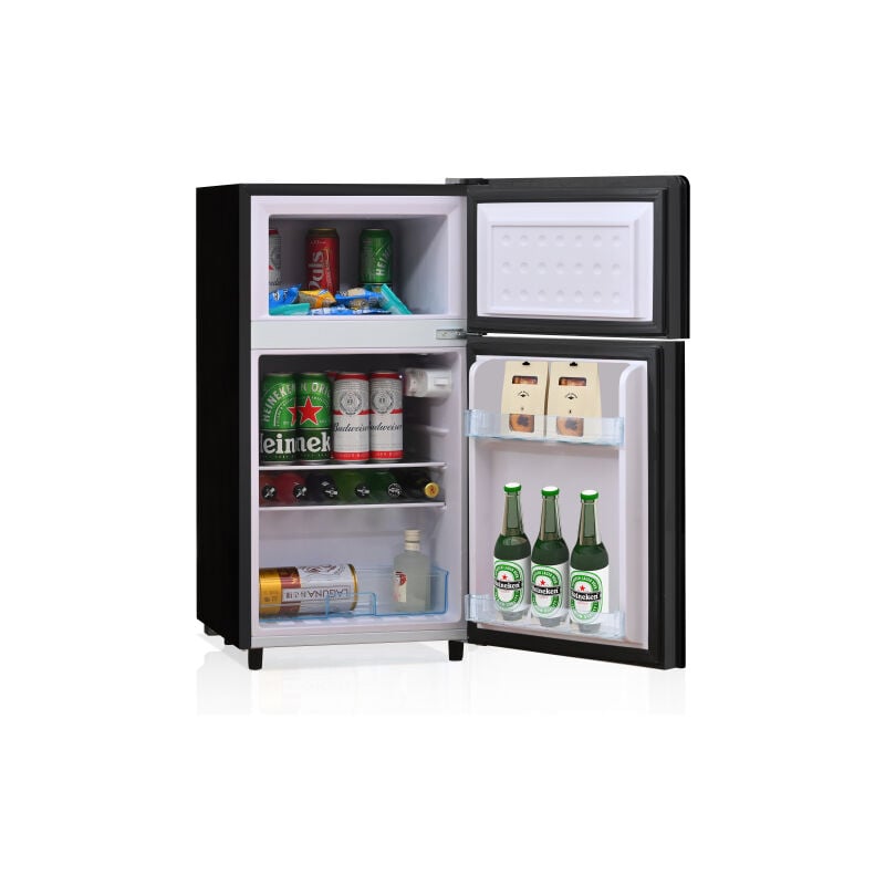 Image of Jn.songs - Frigorifero 72l, Mini Frigo 39db, Controllo Della Temperatura a 7 Livelli, Illuminazione a Led, Refrigerante R600, 120kwh/Anno