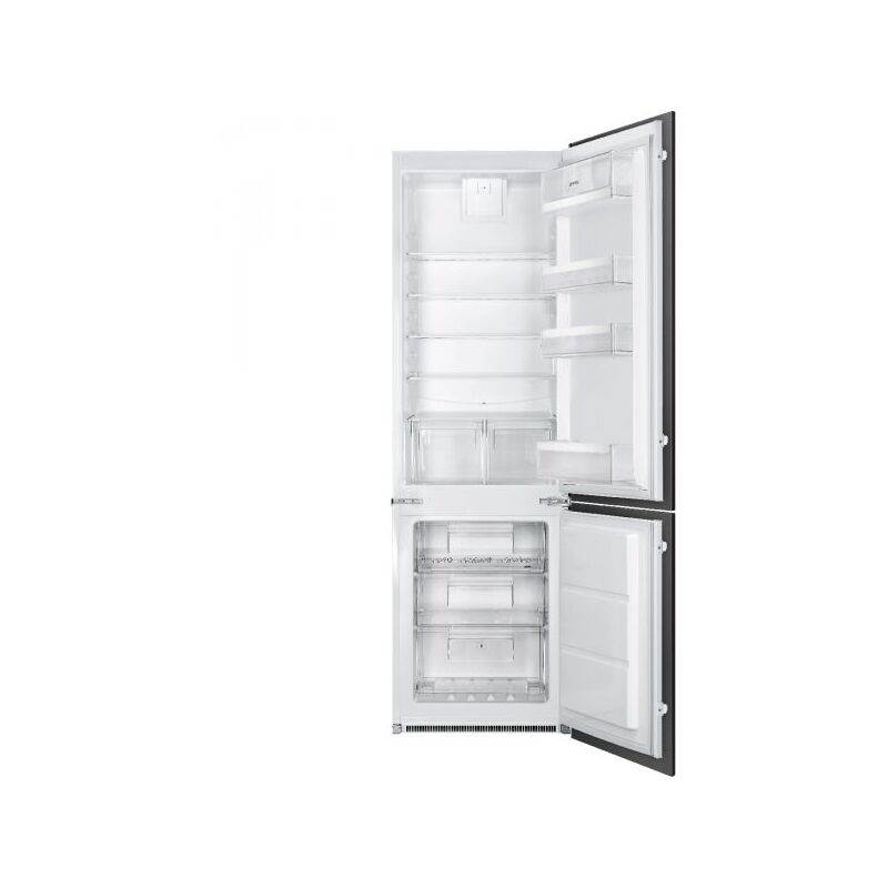 Image of Smeg - c4173n1f frigorifero incasso combinato estetica universale h.177 classe f frigorifero ventilato, freezer no-frost