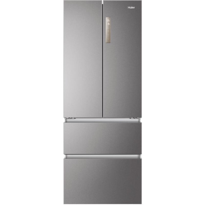 Image of Haier - HB17FPAAA frigorifero side-by-side Libera installazione 446 l e Platino, Acciaio inossidabile