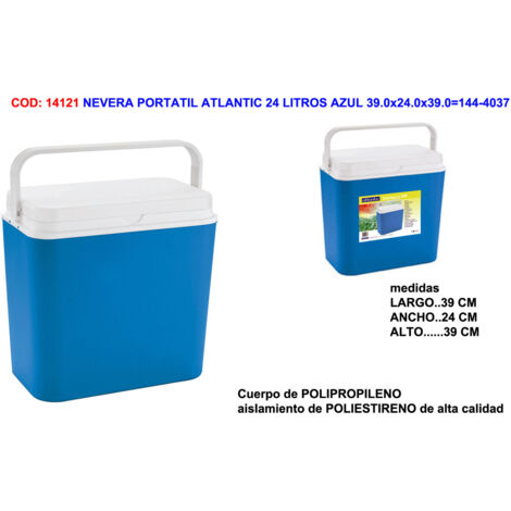 BIGBUY Frigorifero portatile Atlantic 24 litri blu 39x24x39 cm 144-4037