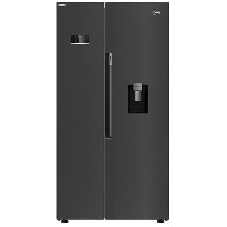 Frigorífico americano 91cm 576l nofrost negro - GN163241DXBRN - Beko -