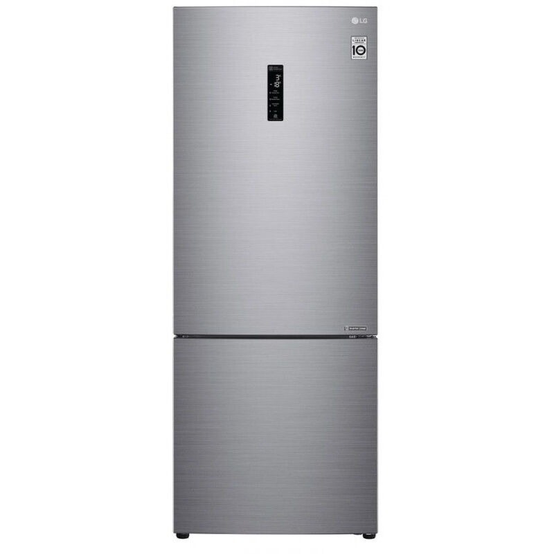 LG - frigorífico combinado 70,5cm 451l nofrost platinium - gbb566pzhzn