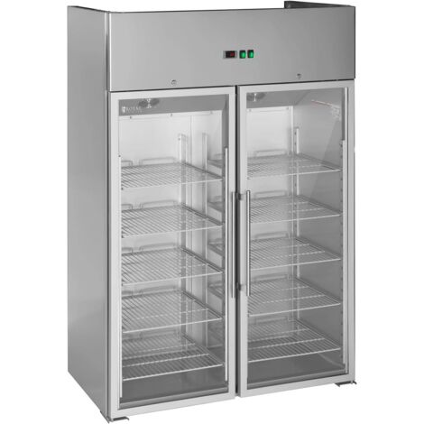 Frigorífico gourmet con dos puertas de cristal frigorífico profesional - 984 litros 140005330
