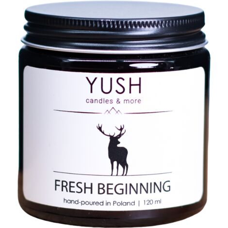 Frischer Anfang – Sojakerze Wildblumen, 100 % Sojawachs – YUSH – 120 ml
