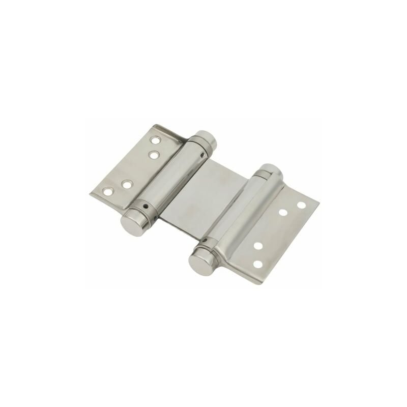 George Boyd - Frisco Double Action Spring Hinge Satin Stainless Steel 76mm 14065 - Grey