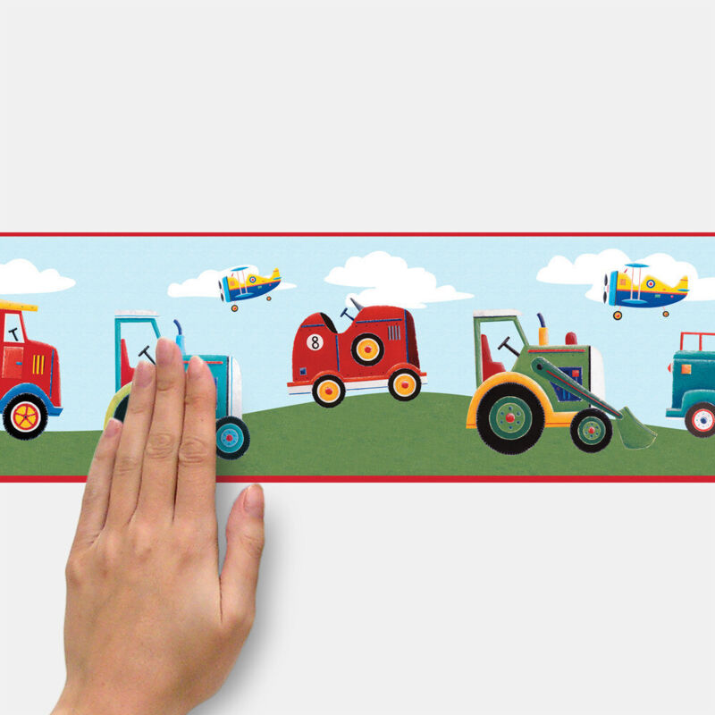 Frise adhésive - Fil De Camions - Longueur 22,86 cm