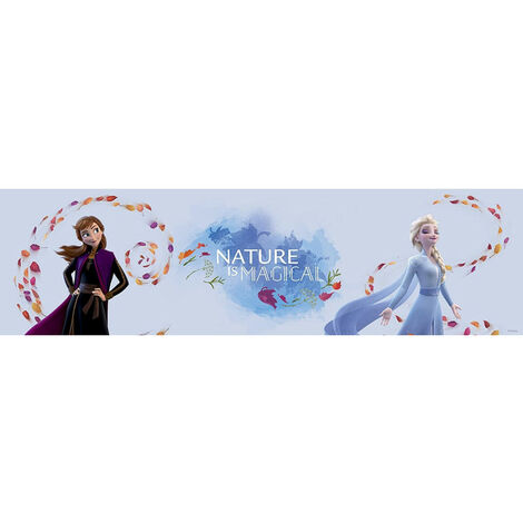 Frise auto-adhésive Disney - La Reine des Neiges 2 - modèle La nature est magique - 5 M x 10 CM - Multicolor