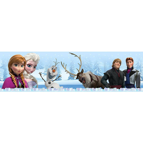 Frise La Reine Des Neiges Disney Elsa, Anna, Olaf, Sven et Kristoff - Multicolor