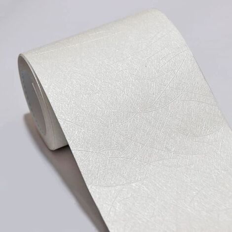 Frise Murale Adhesive - Noname - 15cm X 500cm - PVC - Cassé et blanc - Intérieur