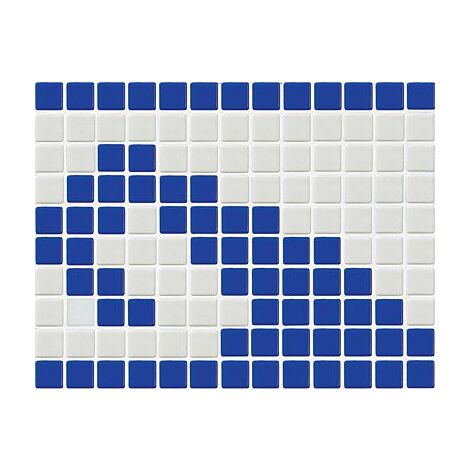 Frise piscine vague bleue 33.3x25 cm 7001 Olas - unité