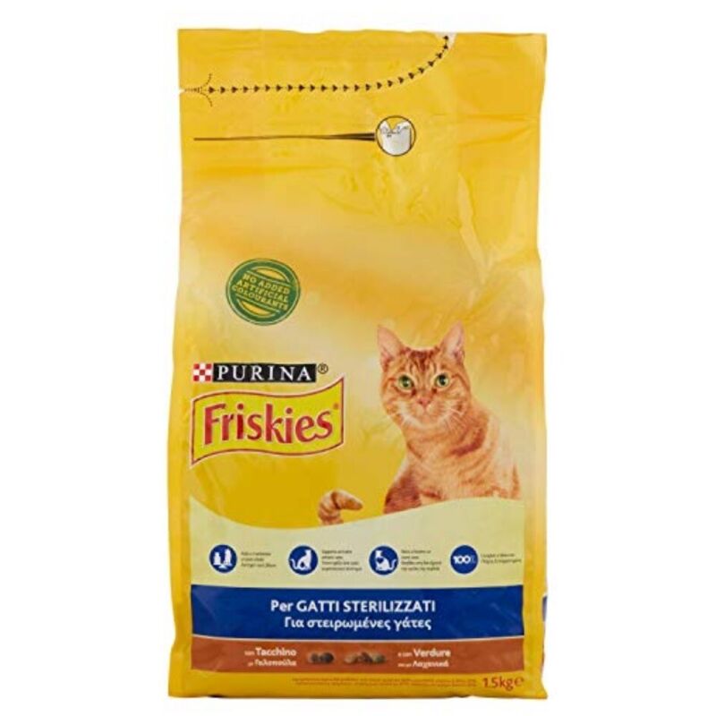 Friskies Crocchette Gatti Sterilizzati Con Tacchino E Verdure Aggiu...