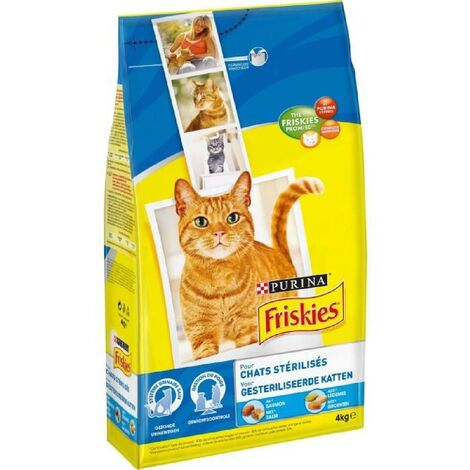 Friskies Croquettes Au Saumon Et Aux Legumes Pour Chat Sterilise 4 Kg 6862