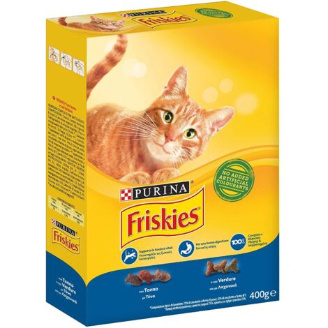 Friskies Gatto Crocchette Tonno e Verdure 400 gr Purina