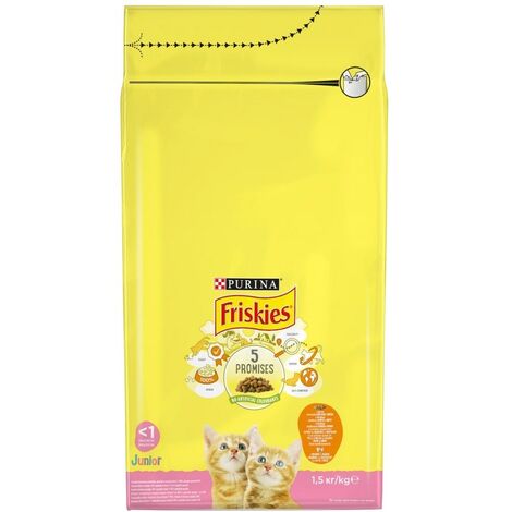 Croquettes Friskies - Chat Junior au poulet/lait/légumes 2kg