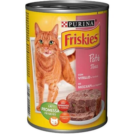 Friskies Patè Kalbfleisch und Gemüse Purina 400 Gramm
