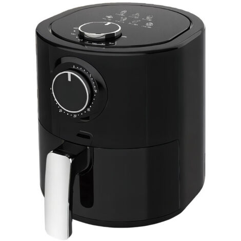 Friteuse à Air 1000W Capacité 4.5L avec Panier Température Réglable