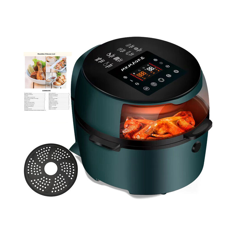 Magicfox - Friteuse à air chaud 8L - Fenêtre Visible, 8 Programmes prédéfinis, Friteuse sans huile Écran tactile, Fonction de cuisson