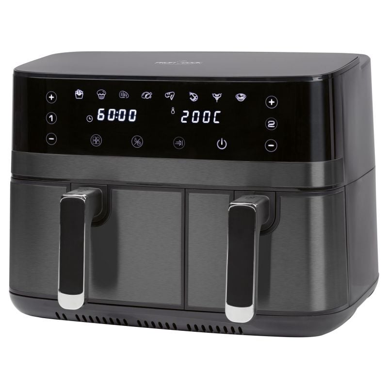 Profi Cook - Friteuse à air chaud Air fryer 9L double compartiement 2700W Proficook PC-FR1295H-Noir