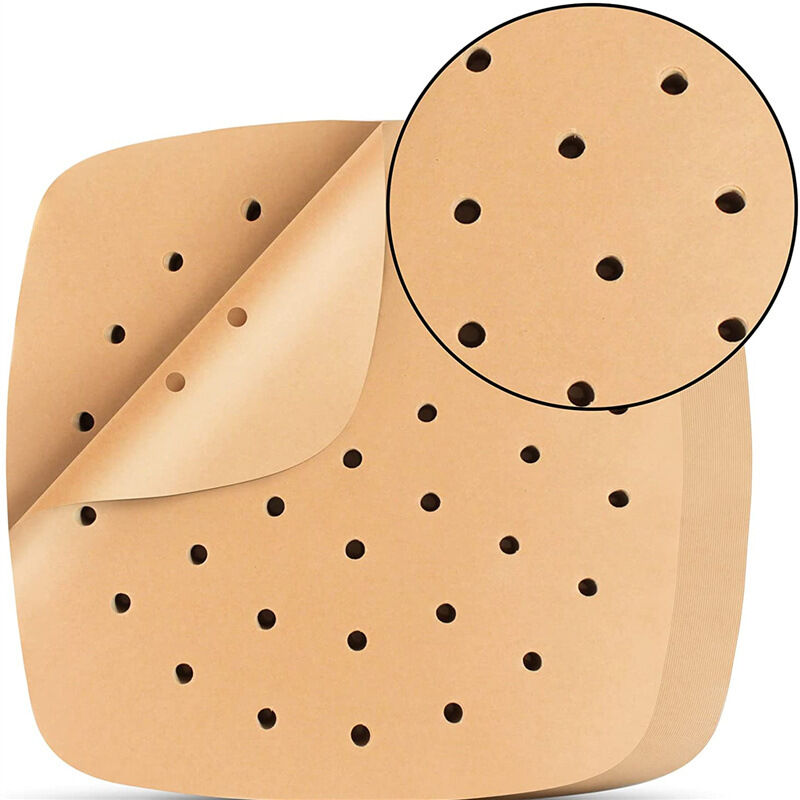 Feiyue - Friteuse à air chaud en papier sulfurisé perforé luftfrit's med bakpapper 100