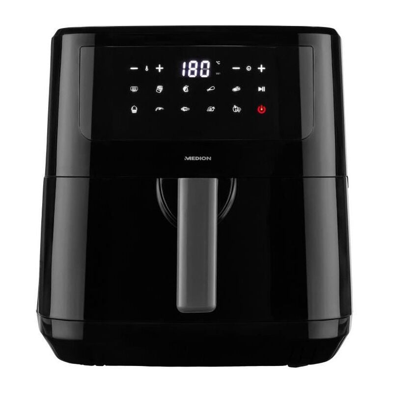 Medion - Friteuse a Air Chaud 50072999 - 2150 w - Ecrant tactile - 9 programmes - Noir