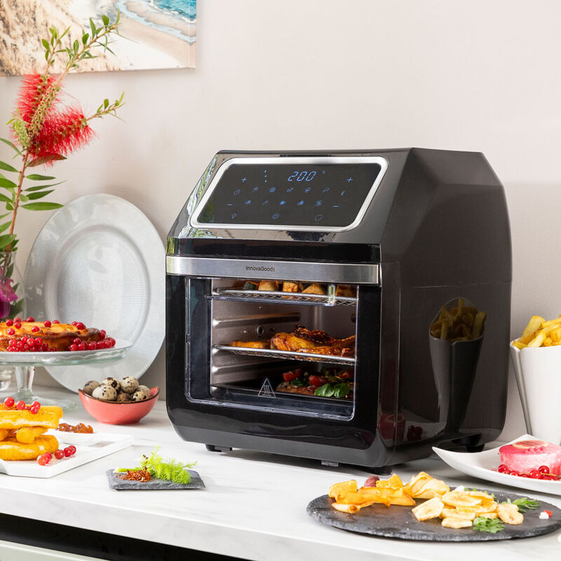 Friteuse à Air Innovagoods Fryinn Pro Max 12000 Noir 1800 w 12 l Acier inoxydable