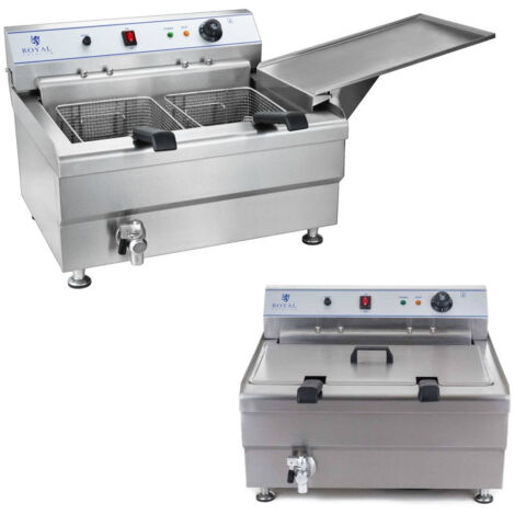 Friteuse à beignets - Royal Catering - Volume : 36 litres - Puissance : 9 000 watts