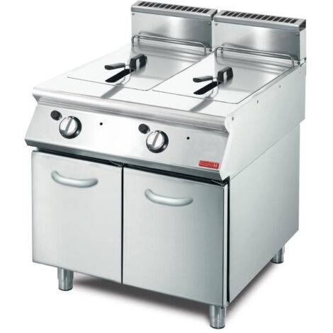 Friteuse à Gaz 850 mm - 2 x 13 L - Gastro M