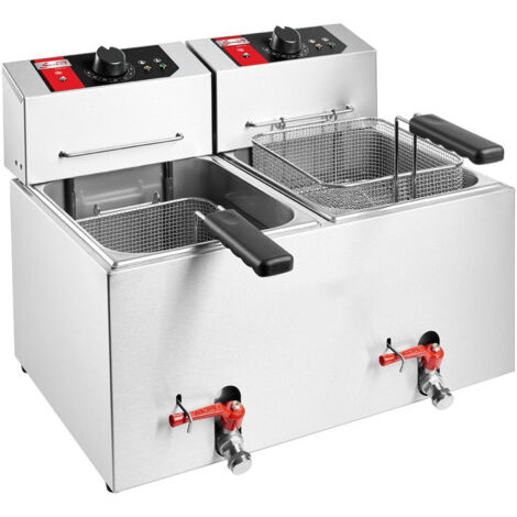 Friteuse de Table Electrique - 2 Cuves - 2 X 4600 V - Sofraca