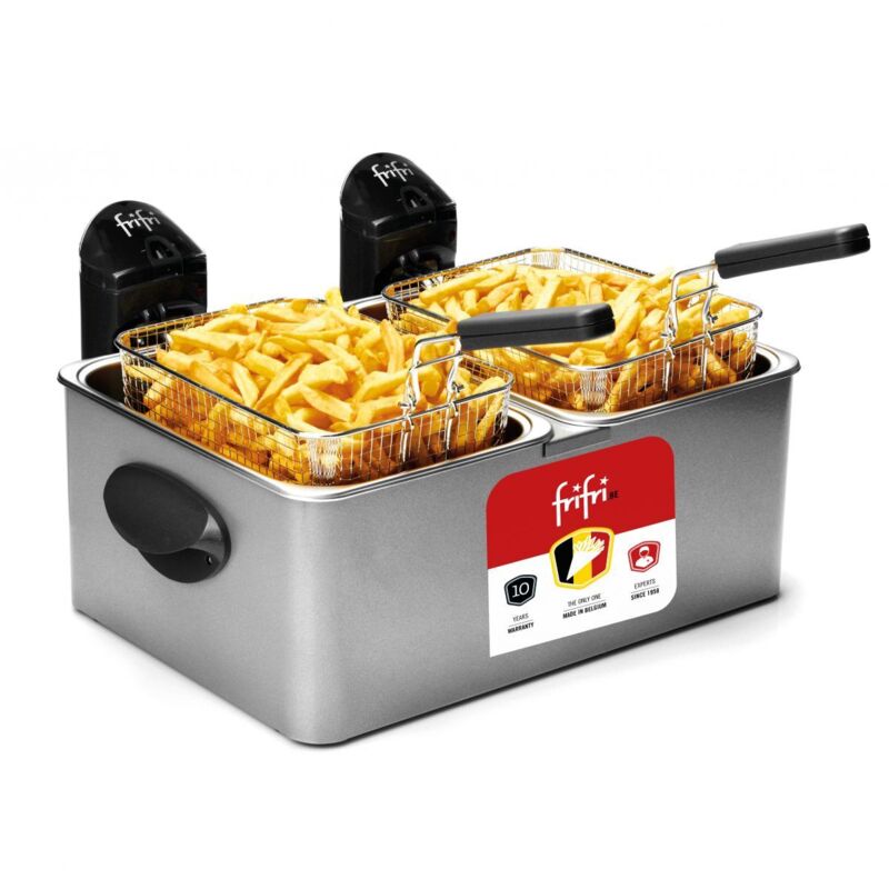 Frifri - Friteuse double 2x4,5l 2x3200w inox fi.1998