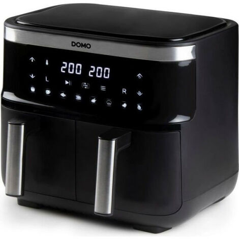 Friteuse Electrique  a air chaud DOMO - DO537FR - 2 x 4 L - 85° a 200° - 8 programmes automatiques