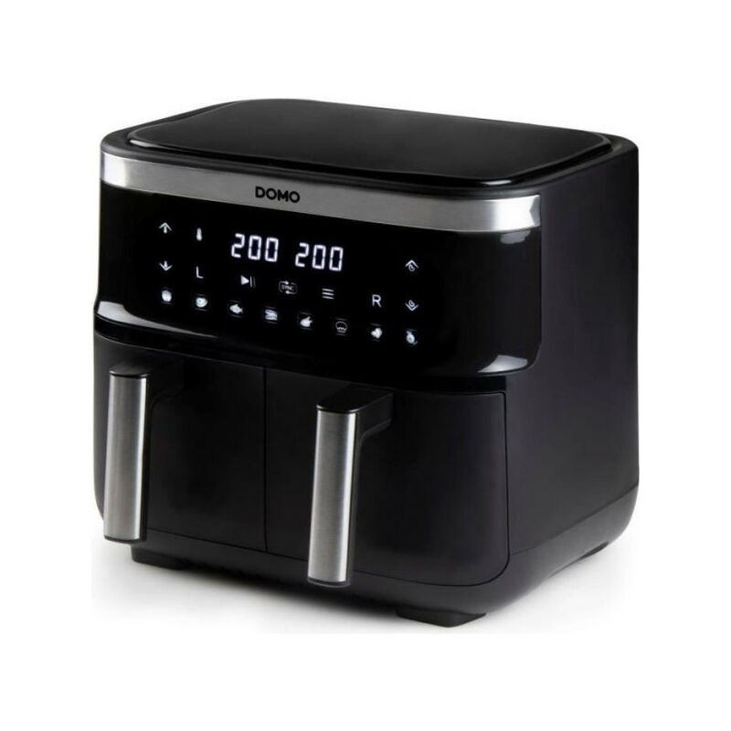 Domo - Friteuse Electrique a air chaud DO537FR - 2 x 4 l - 85° a 200° - 8 programmes automatiques