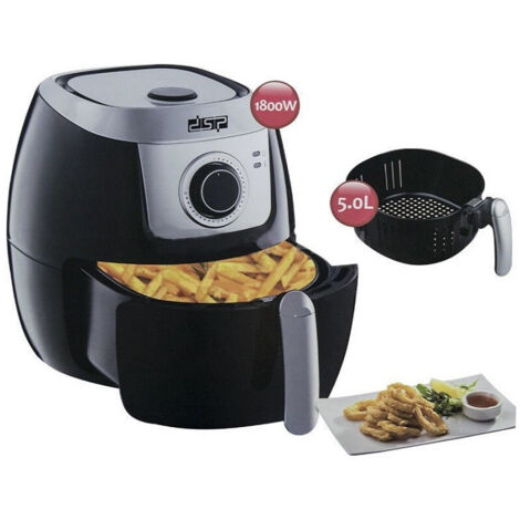 Friteuse électrique à Air Chaud Infrarouge Panier De Cuisson Saine Grill 5l 1800w