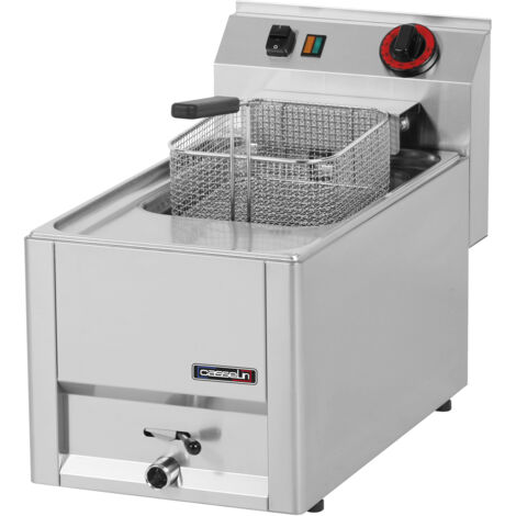 Friteuse électrique à poser avec vidange - 8L - 3000W - Casselin