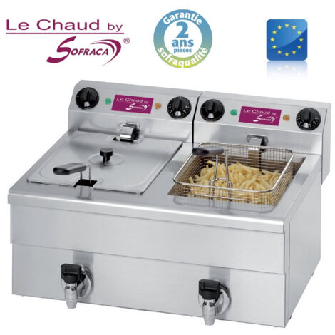 Friteuse électrique de table - 2 x 10 Litres - Sofraca