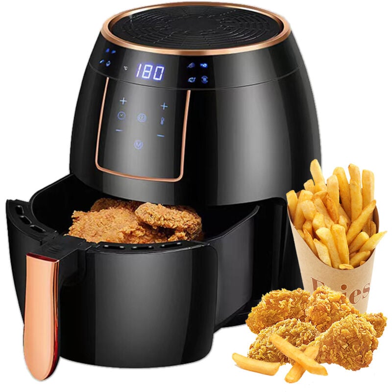 Meterk - Friteuse électrique domestique de grande capacité, 5,5 l