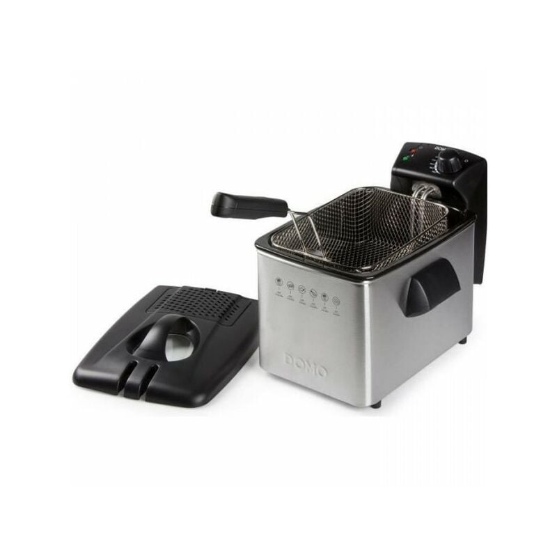 Domo - Friteuse Electrique 4L - 3000W - Température variable - Puissance électrique - Contenance