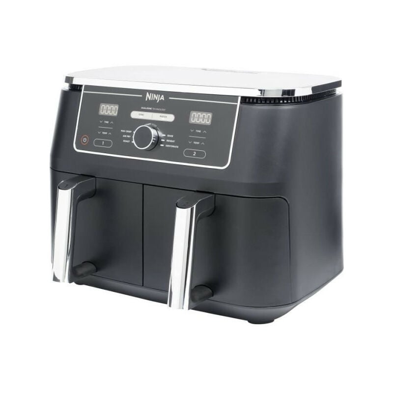 Ninja - Friteuse Electrique sans huile Foodi Max Dual Zone AF400EU - Capacité 9,5L - 6 programmes de cuisson - 2470W