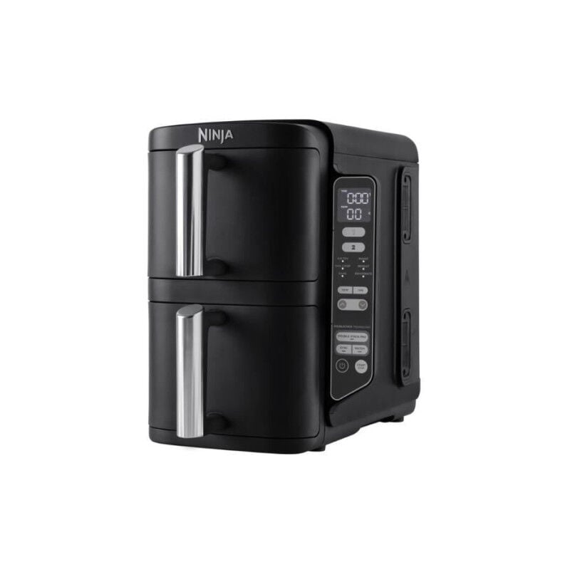 Ninja - Friteuse Electrique sans huile Double Stack SL300EU - Capacité 7,6L - 6 programmes de cuisson - 2470W
