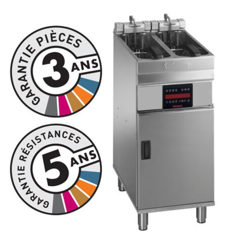 Friteuse électrique sur coffre - 2x 7-8 litres - Valentine - EVOC2200T