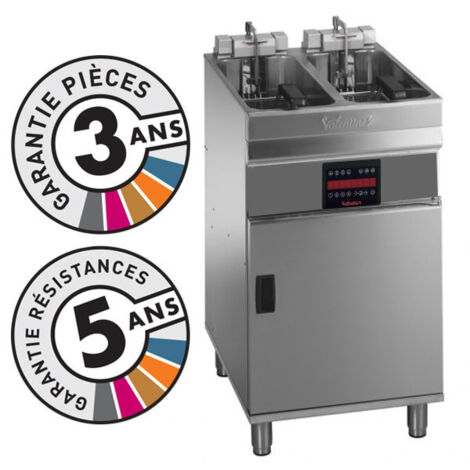 Friteuse électrique sur coffre - 2x 9-10 litres - Valentine - EVOC2525