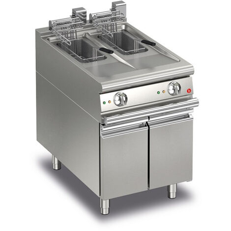Friteuse électrique sur meuble - 2 x 10 L - 2 x 9 kW  - P700 - Baron