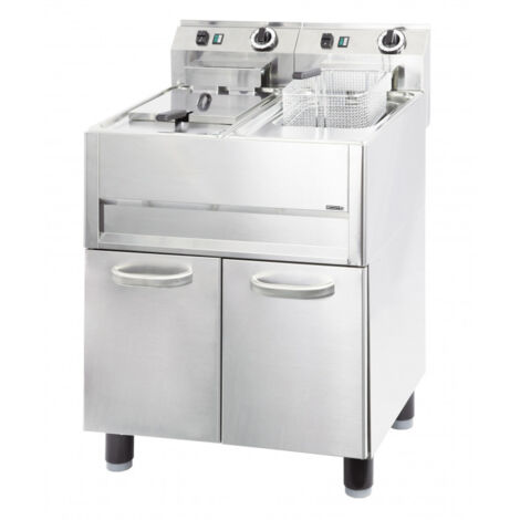 Friteuse électrique sur pieds double - 2x13L - 19800W - Casselin