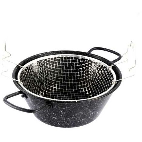 Friteuse en acier avec panier Q-Flex cm 26 Large