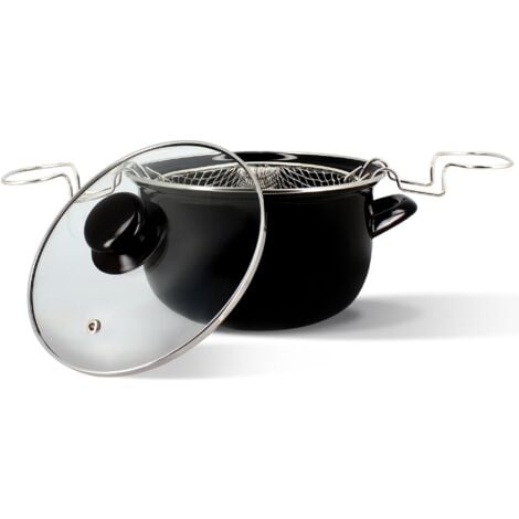 THE KITCHENETTE Friteuse en acier émaillé 20cm