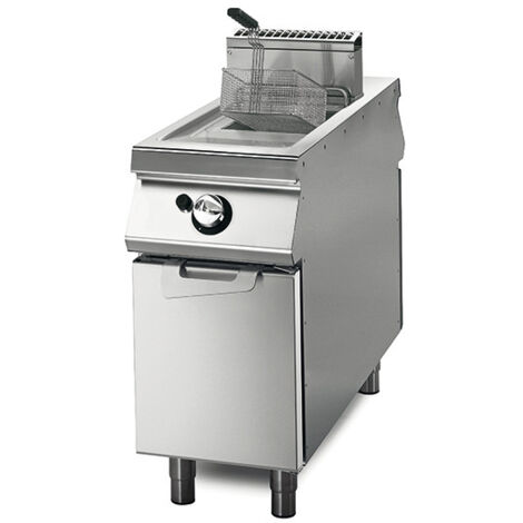Friteuse Gaz 1x13 Litres sur Coffre avec Portes- Virtus